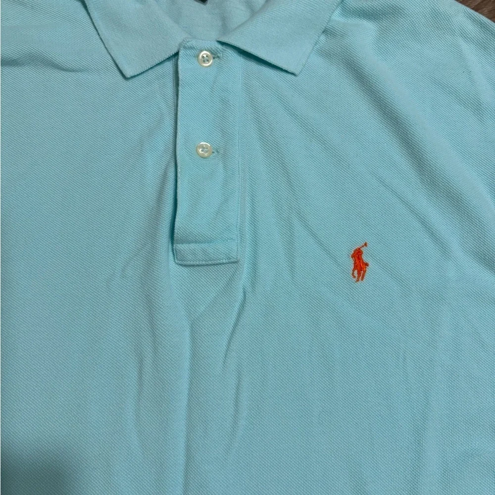 Classic Polo Ralph Lauren Men's Aqua Polo Shirt XL Classic Fit.
